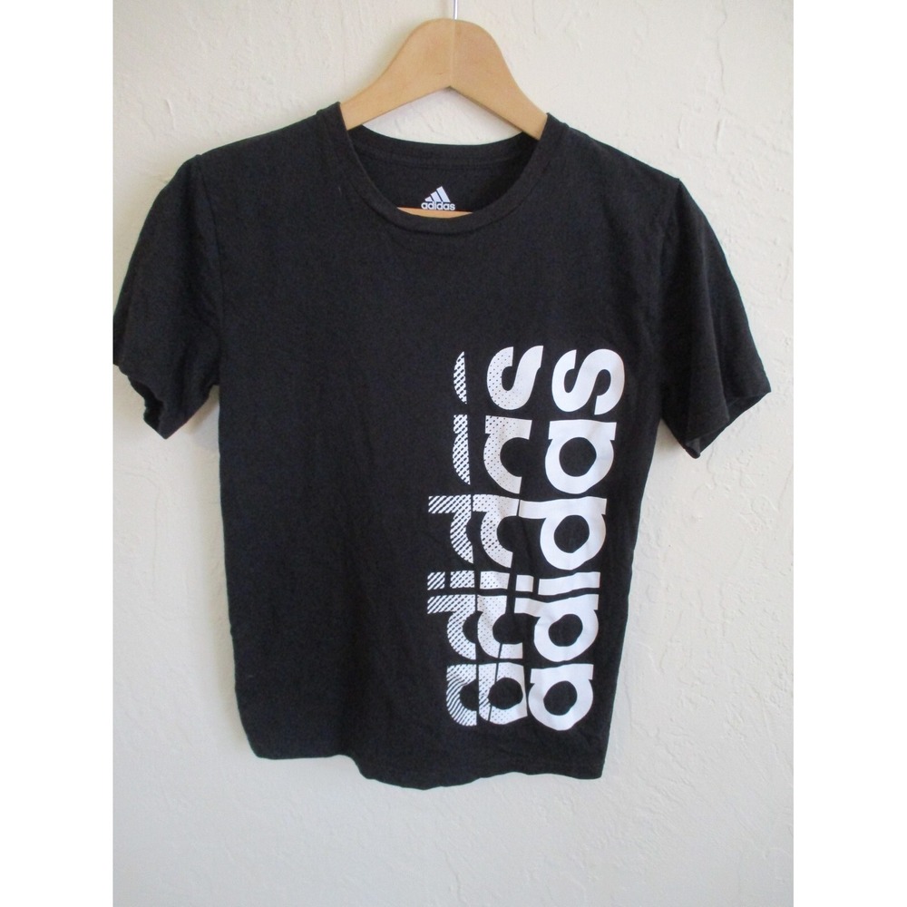 Kid's Black Adidas T Shirt Size Medium 10/12
